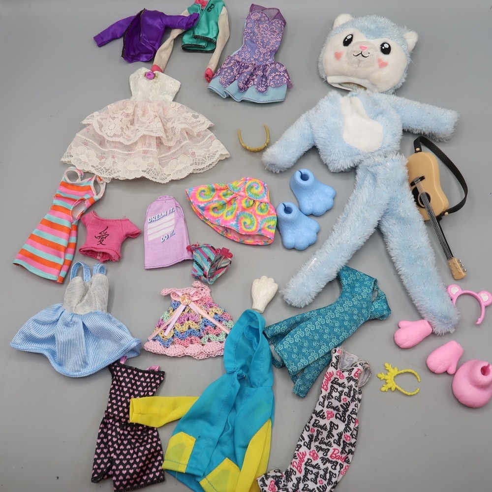 Barbie Clothes Large Lot Modern Dress Shirt‎ Gown Husky Costume
